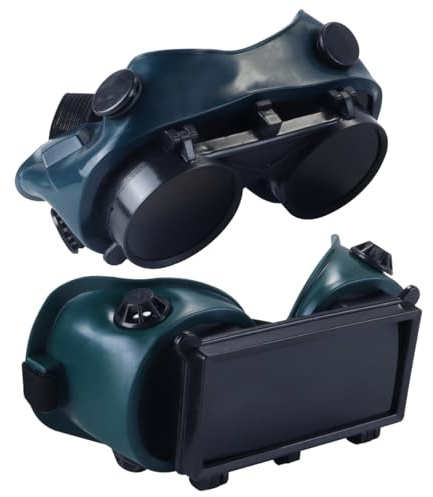 Ausi 2 gafas de seguridad para soldadura industrial, plegables, antivaho y resistentes a golpes, para soldar, cortar y esmerilar.