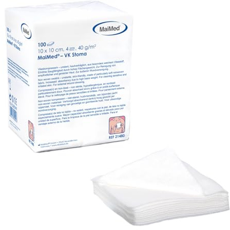 20 x MaiMed - VK Stoma Kompressen unsteril 10 x 10 cm 4-fach 40 g