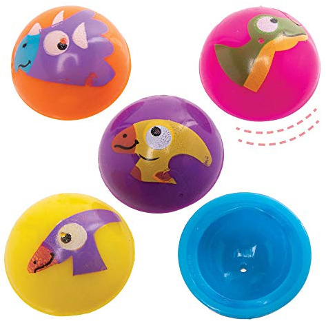 Baker Ross AX605 Juguetes Saltadores Dinosaurio - Paquete De 12, Juguete De Disco Pequeño Con Divertidos Dinosaurios, Perfecto Para Rellenar Bolsas De Fiesta Para Niños O Ideas De Regalo