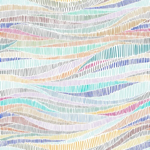 MuralPeel Colorful Geometrical Wave Mosaic Modern Peel and Stick Wallpaper Self Adhesive Removable Easy Peel Off Stick on Wall Paper for Bedroom Cabinet Renter Friendly