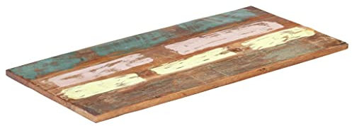 INLIFE Tischplatte Rechteckig 60x120 cm 25-27 mm Altholz Massiv,16,48 KG,286057