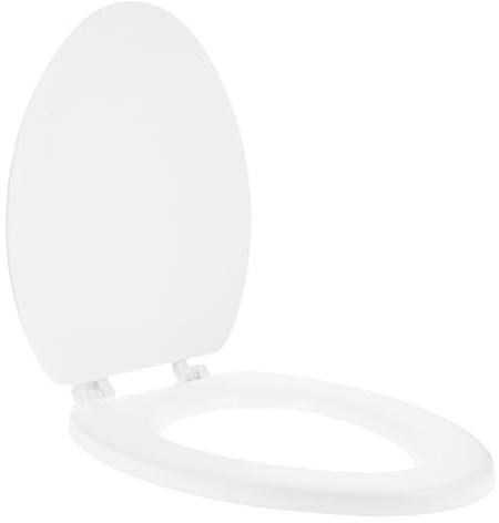EXCEART Tapa Del Inodoro Blanca v Tipo Espuma Suave Amortiguación Cierre Suave Accesorio Para Asiento De Inodoro Necesidad Del Hogar Estreno Casa