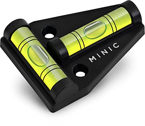 MINIC Kreuzwasserwaage - Wasserwaage klein - Strapazierfähig und Bruchsicher - Wohnmobil Zubehör - Wohnwagen Gadgets- mini - Ducato Camping Zubehör Innen - Camper Zubehör