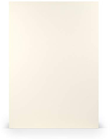 PAPERADO 100 x brevpapper DIN A4 – elfenben räfflat gul grädde 100 g/m² – pappersark i 29,7 x 21 cm för pyssel och tryck