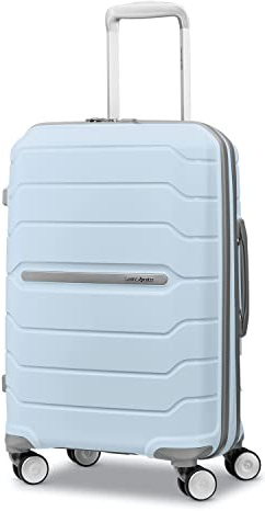 Samsonite Freeform Hardside Carry-On Luggage with Spinner Wheels - Hardshell Suitcase - TSA, Airline-Approved - Expandable Hard Shell, Smooth Rolling Wheels for Lightweight Travel - Powder Blue