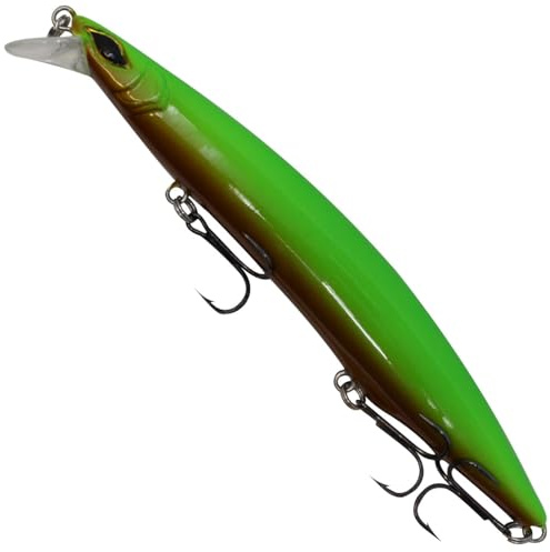 Seika Pro Wobbler Nightveit Junior 12,5cm 19g - Zanderwobbler, Farbe:Green Tomato