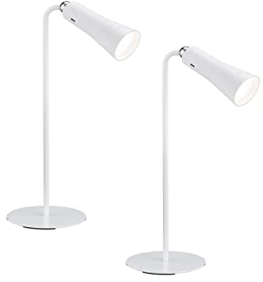 meineWunschleuchte 2er-Set Akku Leuchten 3in1 mit Magnet für 3 Basis Stationen, Weiß