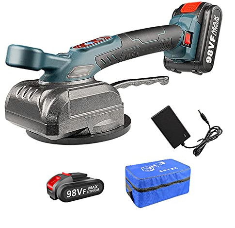 Piastrellatrice, Martello Piastrellatore, Piastrellista Vibrante - Livellatrice Piastrellatrice - Adsorbimento Massimo 100 kg (1 Batteria)