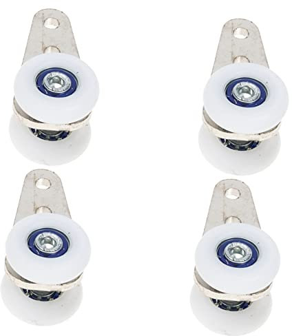 HEMOTON 4 Piezas rueda colgante ruedas de cortina deslizadores de barra de cortina cortinas de ventana rueda de cortina de ventana polea para colgar cortinas carrete pista cortina colgando