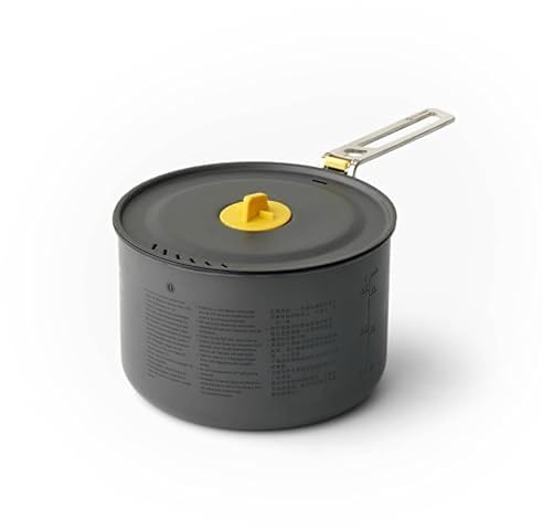 SEA TO SUMMIT - Frontier Pot 2L - Ultraleichter Campingtopf - 1-3 Personen - Kochtopf mit Antihaftbeschichtung + Siebdeckel - Kompaktes Design - aus harteloxiertem Aluminium - 255 g