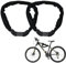 Fahrradschloss Zahlenschloss, 2 Stück 90cm Fahrrad Schloss, Fahrradschloss Hohe Sicherheit Mit 5er Zahlencode, Kettenschloss Fahrrad, Fahrradkette Schloss Für Fahrräder Motorräder Roller, Schwarz