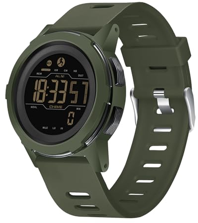 DIDITIME Sport-Digitaluhr für Männer Taktische Uhren mit Schrittzähler wasserdichte Uhr für Frauen/Männer Fitnessuhr Arbeitsuhr Outdoor-Militäruhren Herren-Armbanduhren mit Schrittzähler
