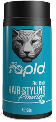 Pro Rapid Powder Wax - Polvere volumizzante per un look naturale e una presa forte, dimensioni da viaggio, cera in polvere 20 g (20 g (confezione da 1), Fish River)