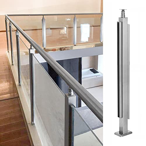 Balustradenpfosten aus Edelstahl für Deck und Gartenzaun, moderne Glasgeländerklemme für den Innen- und Außenbereich