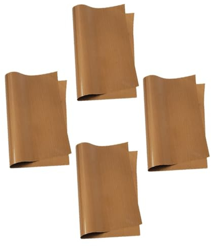 BESPORTBLE 4 feuilles Lot de Tapis de Cuisson Antiadhésifs Téflon Résistants Chaleur Réutilisables et Découpables Doublure Four Polyvalente pour Pâtisserie Macarons et Cuisson Au Four