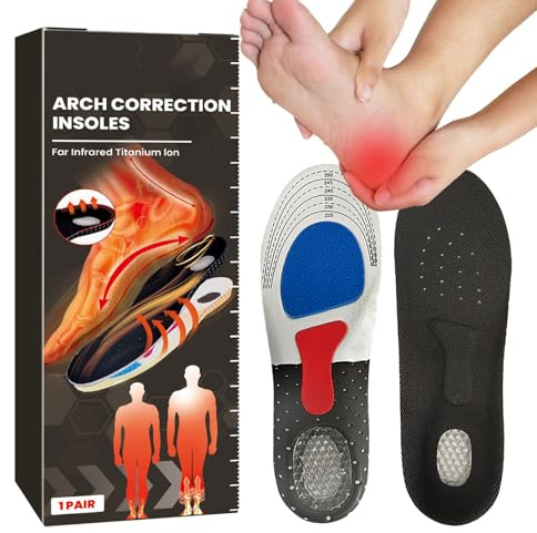 Solette di supporto per plantare, correzione per tutto il giorno, comode scarpe da ginnastica, supporto per plantare, per corsa, camminata, equitazione, jogging, campeggio, pendolarismo