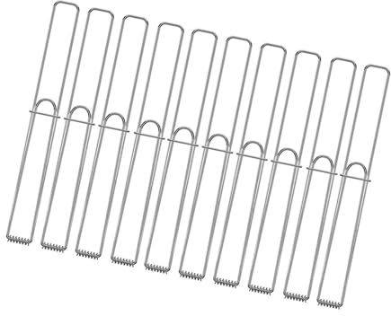Clip piatta in acciaio inox per barbecue, forchetta corta per verdure, asparagi, porri, griglie, morsetto per picnic e feste in giardino, pinze per grigliare antiruggine