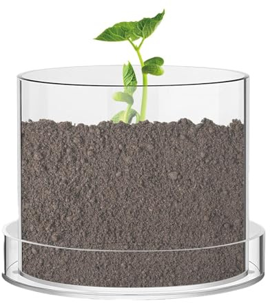 Macetas de cultivo | Bandeja de cultivo acrílico reutilizable | Macetas de cultivo con drenaje | Para invernadero plantas en maceta, propagación y crecimiento en interiores y exteriores jardín