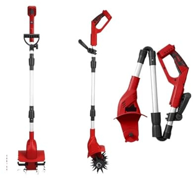 Rototiller Eléctrico Sin Escobillas De 1600W, Cultivador, Cortacésped, Escarificador Inalámbrico, Herramienta Jardín For Pin Batería Potente Y Eficiente
