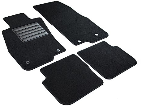 MDM SP-81 Fußmatten Velours Autoteppich passend für Alfa Romeo Mito 09.2008>12.2018, black
