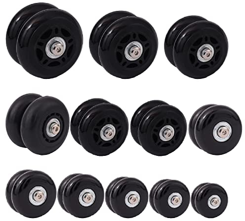 ICTRONIX Paar Gepäck-Koffer Ersatz Wheels Rad Kofferrollen Trolley ersatzrollen Für Trolley Gepäckkoffer Hartschalenk ffer