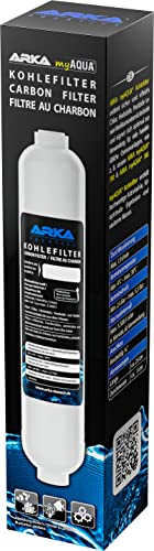 ARKA myAQUA 190/380 Kohlefilter - Effiziente Wasserreinigung, entfernt Chlor, Herbizide, Pestizide und Medikamentenrückstände, sorgt für klares Wasser, für Osmoseanlagen