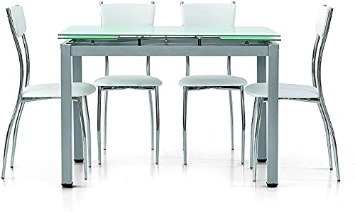 Mar.c.a. Design 607G Mesa, Metal, Gris, 110x70x76