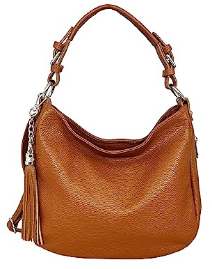 Cheval Firenze Borsa a Spalla Annalisa, Vera Pelle Made in Italy (CUOIO)