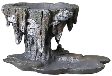 Jardineras Para Plantas De Interior Macetas personalizadas de estilo chino, macetas de resina de espárragos creativas Retro, macetas de flores en macetas suculentas de interior Jardineras Con Jardiner