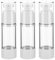 IFDGCTK Lot de 3 flacons à pompe sans air transparents de 30 ml avec pompe, pour fond de teint, crèmes, cosmétiques