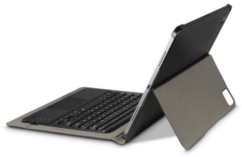 Hama Fodral med tangentbord för iPad Pro 13 tum 2024 (Bluetooth-tangentbord med pekplatta, stativfunktion, magnetiskt surfplattor, surfplattfodral, för Apple iPad Pro 13 tum, avtagbart tangentbord)