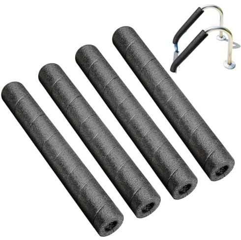 XUQEAYWD Tubo isolante nero in schiuma – 4 pezzi tubi isolanti versatili, per tubi di riscaldamento e impianti sanitari interni ed esterni