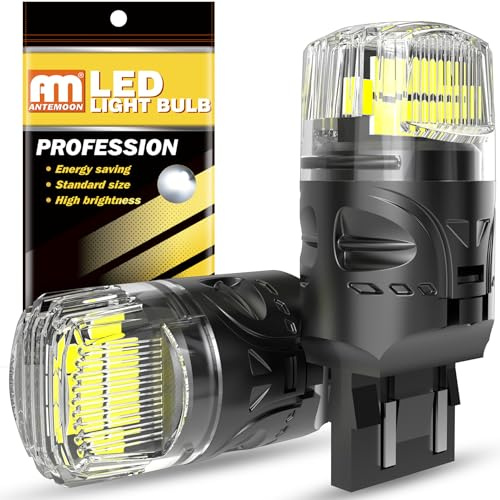 ANTEMOON W21/5W 7443 T20 Ampoules LED 12V Super Lumineuses 2800LM 6000K Blanc 7440 7441 Canbus Sans Erreur pour Voiture Feu de Recul DRL Feux de Jours Feu de Freinage Clignotants, 2 Pièces