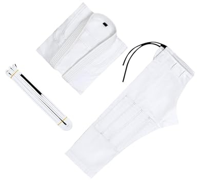 lopituwe Jiu Jitsu-dräkt, midjebälte, tillverkad av polyester, andningsbar, bekväm och lätt, gi för barn, kampsport, brasiliansk jiu jitsu-gi, turnerings-kimono-uniformer