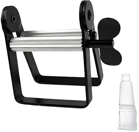 Prensa de tubo de pasta de dientes exprimidor, herramientas de prensa de metal Lazy Pasta de dientes dispensador, exprimidor universal ergonómico para pasta de dientes, cosméticos, cremas y pinturas