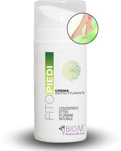 BioM Laboratorio della Natura - Crema Piedi per Piede d’Atleta, Screpolature e Sudorazione - Antiodore, Idratante e Ammorbidente con Ingredienti Naturali - 100ml