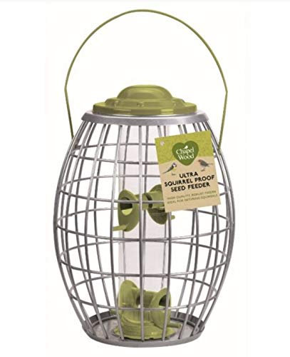 Garden Mile Large Squirrel Proof Bird Feeders Heavy Duty Bird Seed Feeders Hanging Weatherproof Metal Hanging Feeders All Season Wildlife Perfect For Garden Patio Outdoors