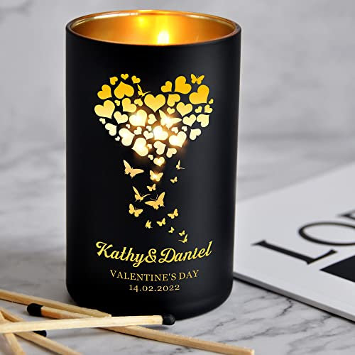Scented Candles Personalised Candle Personalised Gifts Anniversary Candles Gifts for Men Women Relieves Stress Relaxation 3 Aromas