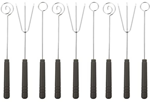 BESTonZON 9st Schokoladengabel Schokoladenfondue Koch-plattierungswerkzeuge Fonduegabel Aus Edelstahl Candy Dipper Werkzeug Gurkengabel Fondue-sticks Rostfreier Stahl Süssigkeit Tauchen