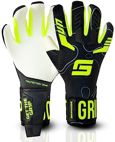 GRIPMODE Torwarthandschuhe Herren Ultra Hybrid - Torhüter Handschuhe mit Belag aus Griptec® Latex für jedes Wetter - Fußball Torwarthandschuhe für Kinder, Jugendliche & Erwachsene - Größe 7