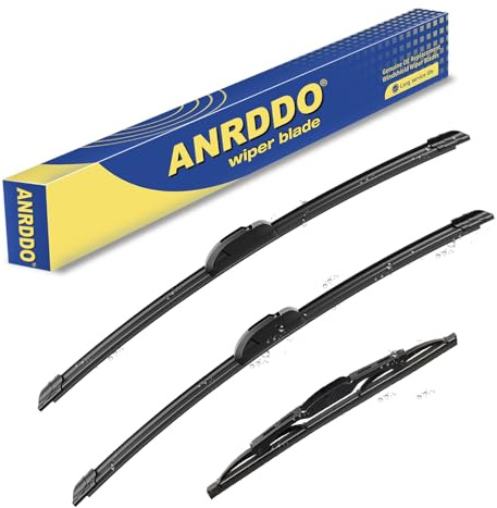 3 wipers Replacement for 2017 2018 2019 2020 2021 2022 2023 GMC Acadia Windshield Wiper Blades Original Equipment Replacement - 24+20+11 (Set of 3) U & J HOOK