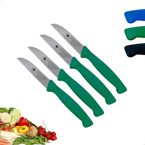 Solinger Kunststoff Zöppken -scharfes Gemüsemesser und Küchenmesser, Kleines Obst- und Schneidemesser sowie Schälmesser, Jausenmesser, Mini Neck Knife