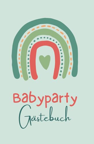 Babyparty Gästebuch Regenbogen