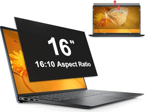 Mamol Laptop Sichtschutz, Blickschutzfolie Abnehmbarer Anti Blaulicht Blendschutz Displayschutz Blickschutzfilter Sichtschutzfilter für Lenovo/HP/Dell/Acer/Samsung/Asus/Toshiba (Laptop 16 Zoll-16:10)