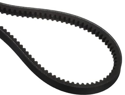 sourcing map AX42 EPDM V-Belt, Raw Edge Cogged Industrial Rubber V Belt 1/2 Width x 42 Inside Circumference