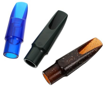 ibasenice 3stücke Saxophon-mundstücke Für Altsaxophon -kopf Aus Kunststoff -zubehör Passend Für Alt-zubehör