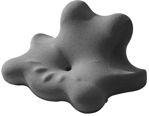 WAHHWF Almohada para Dormir Boca Abajo Almohada de Masaje Boca Abajo para Dormir Boca Abajo, cojín de Altura Ajustable para la Siesta para Adultos, con cómoda Funda de Terciopelo Lavable.(Gray)