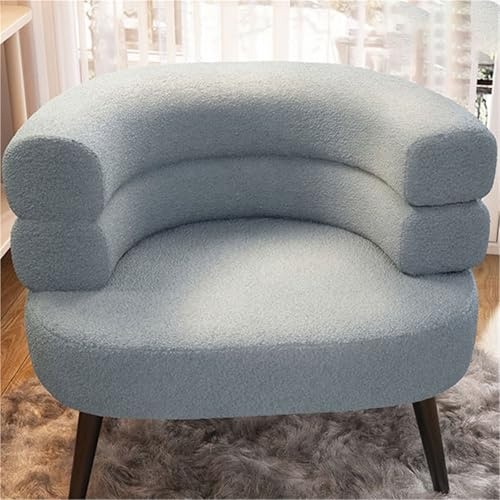 JingNian Fauteuil D’appoint Élégant Et Confortable, Fauteuil Club avec Coussin Rembourré, Idéal pour Salon, Chambre, Lecture Et Détente À La Maison(C)