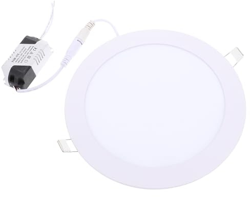 DOITOOL Foco LED Empotrable Regulable 15W 6 Pulgadas Luz Cálida 3000K Delgado 1Cm para Cocina y Baño Lámpara LED de Techo Control Remoto Instalación Empotrada para Sala de Estar y Ducha