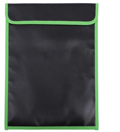 Veemoon Sac à Documents Ignifuge et Étanche Pochette de Rangement Portable de Protection Eau pour Dossiers Magazines et Reçus Usage Bureau et Maison